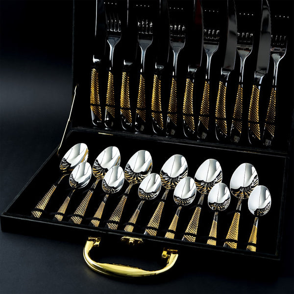 Grandeur Cutlery Set - Gold 24 piece