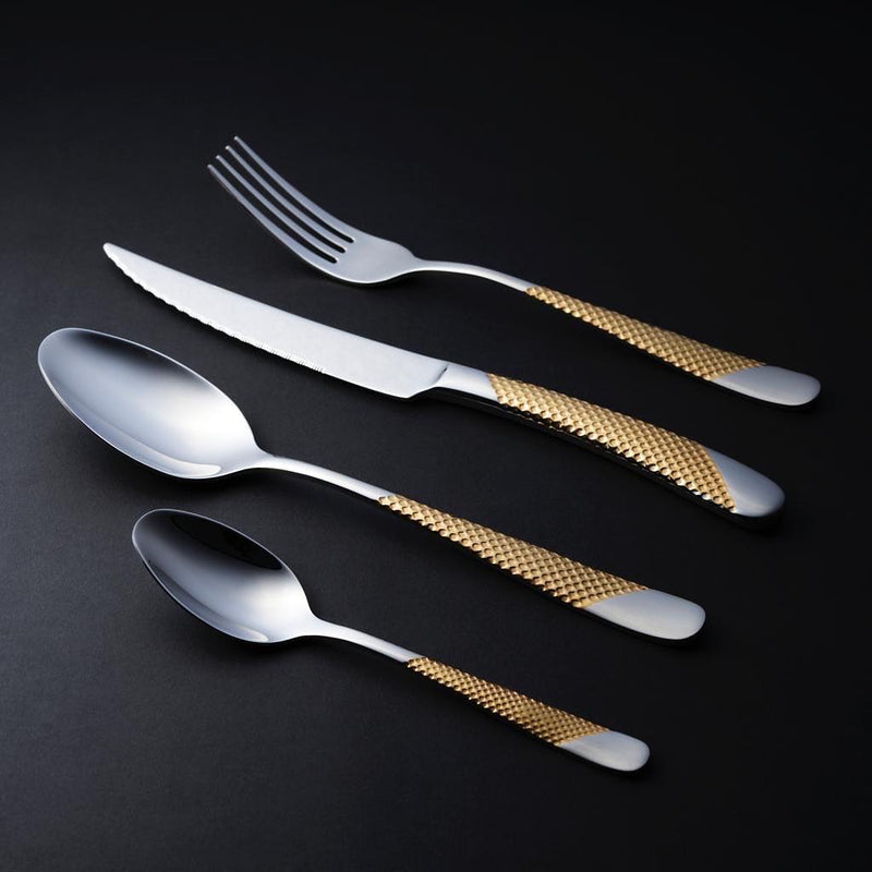 Grandeur Cutlery Set - Gold 24 piece